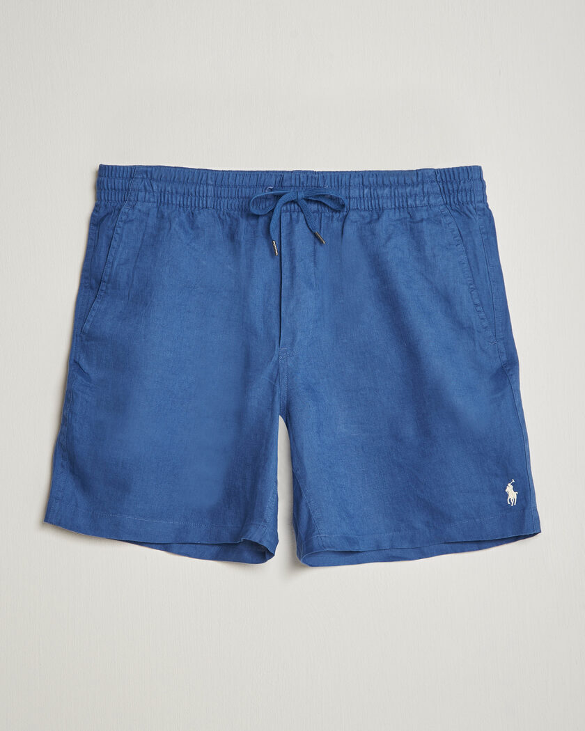 Polo Ralph Lauren Dyed Linen Shorts Dusty Azure – Blå