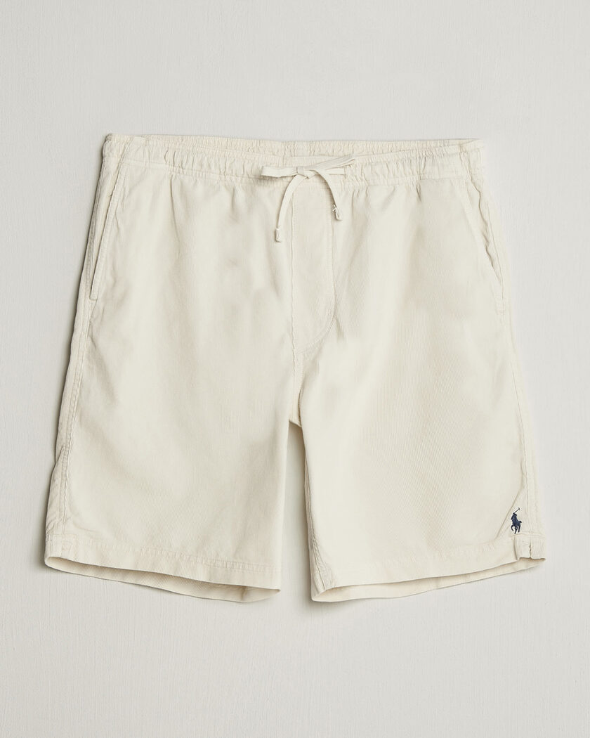 Polo Ralph Lauren Wale Cord Shorts Warm Cream – Vit
