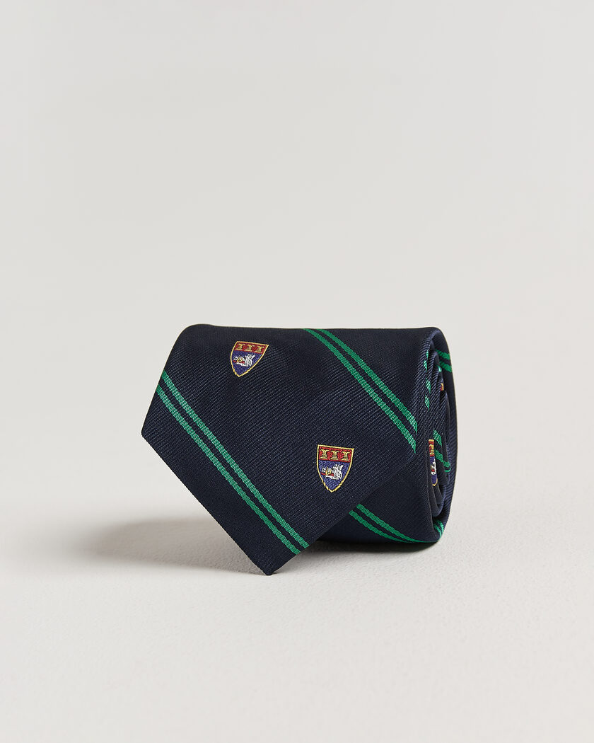 Polo Ralph Lauren Boarshead Club Tie Navy/Green – Blå