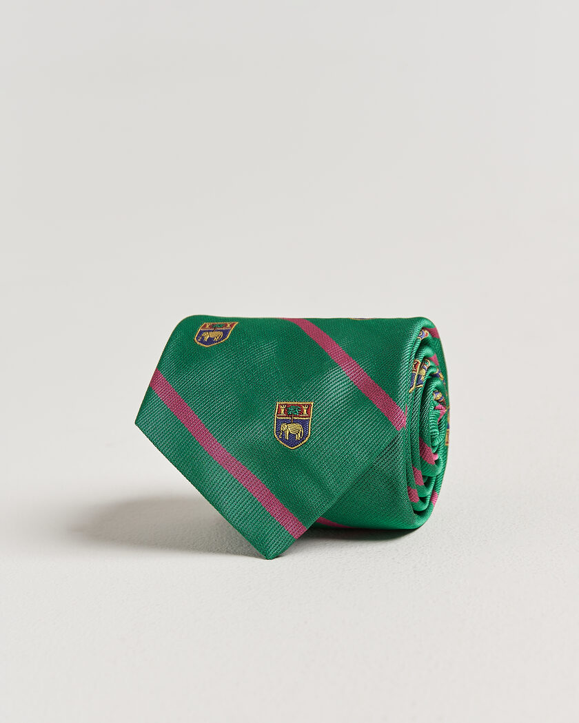 Polo Ralph Lauren Elephant Palm Club Tie Green – Grön