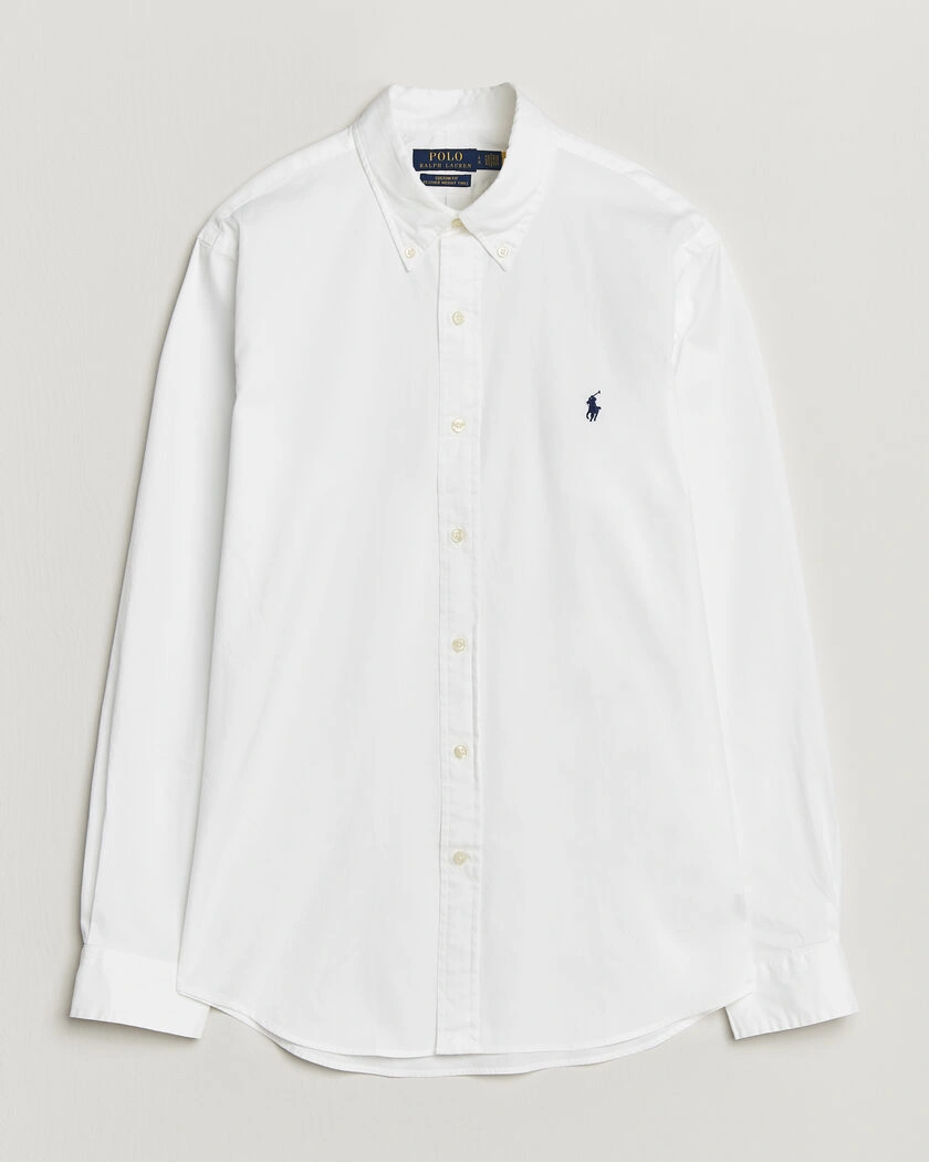 Polo Ralph Lauren Custom Fit Garment Twill Shirt White – Vit