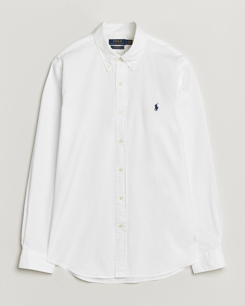 Polo Ralph Lauren Custom Fit Garment Twill Shirt White – Vit