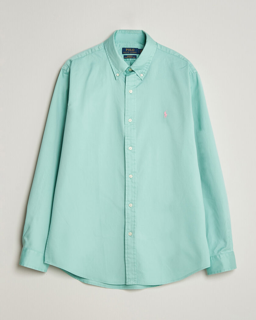 Polo Ralph Lauren Custom Fit Garment Twill Shirt Celadon – Grön