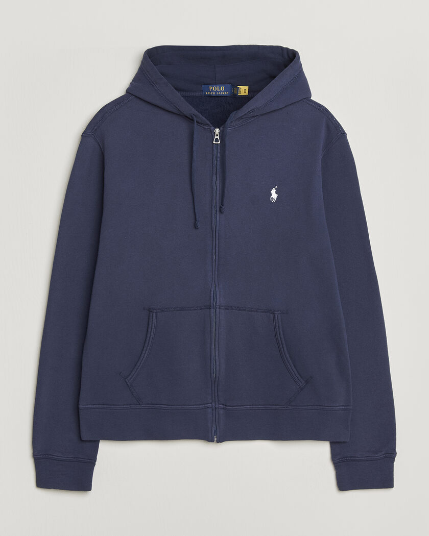 Polo Ralph Lauren Island Terry Full Zip Hoodie Newport Navy – Blå