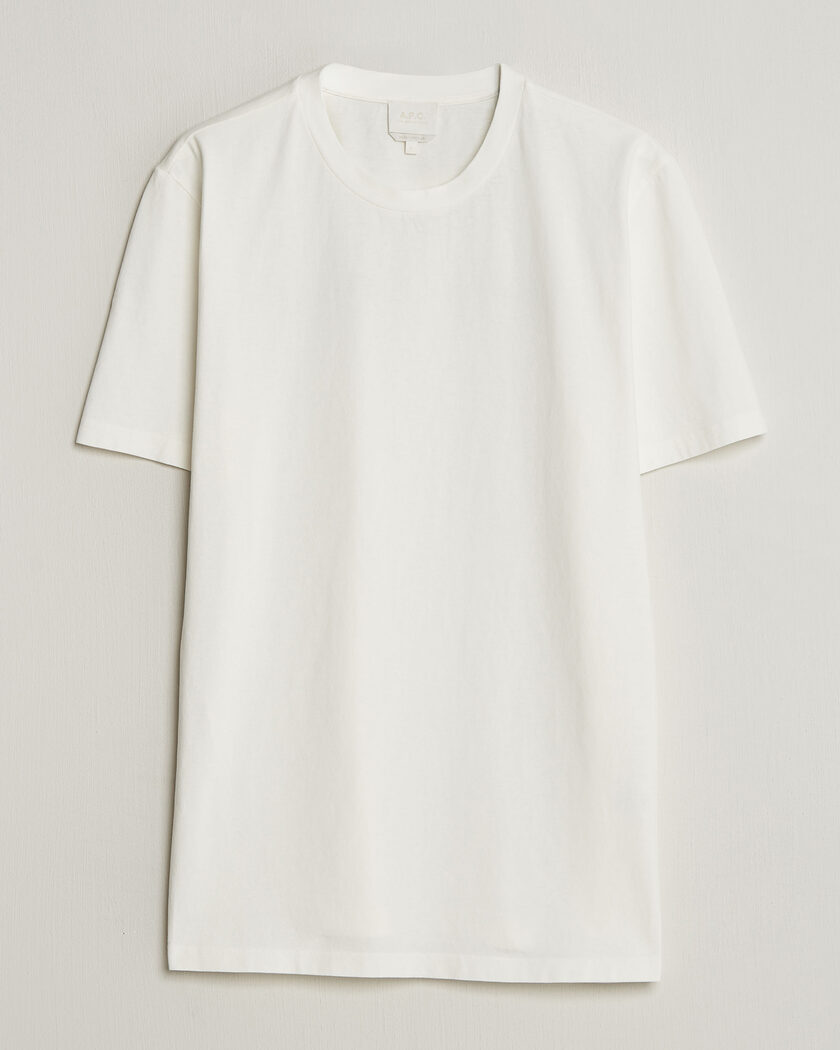 A.P.C. Printed Crew Neck T-Shirt Off White – Vit