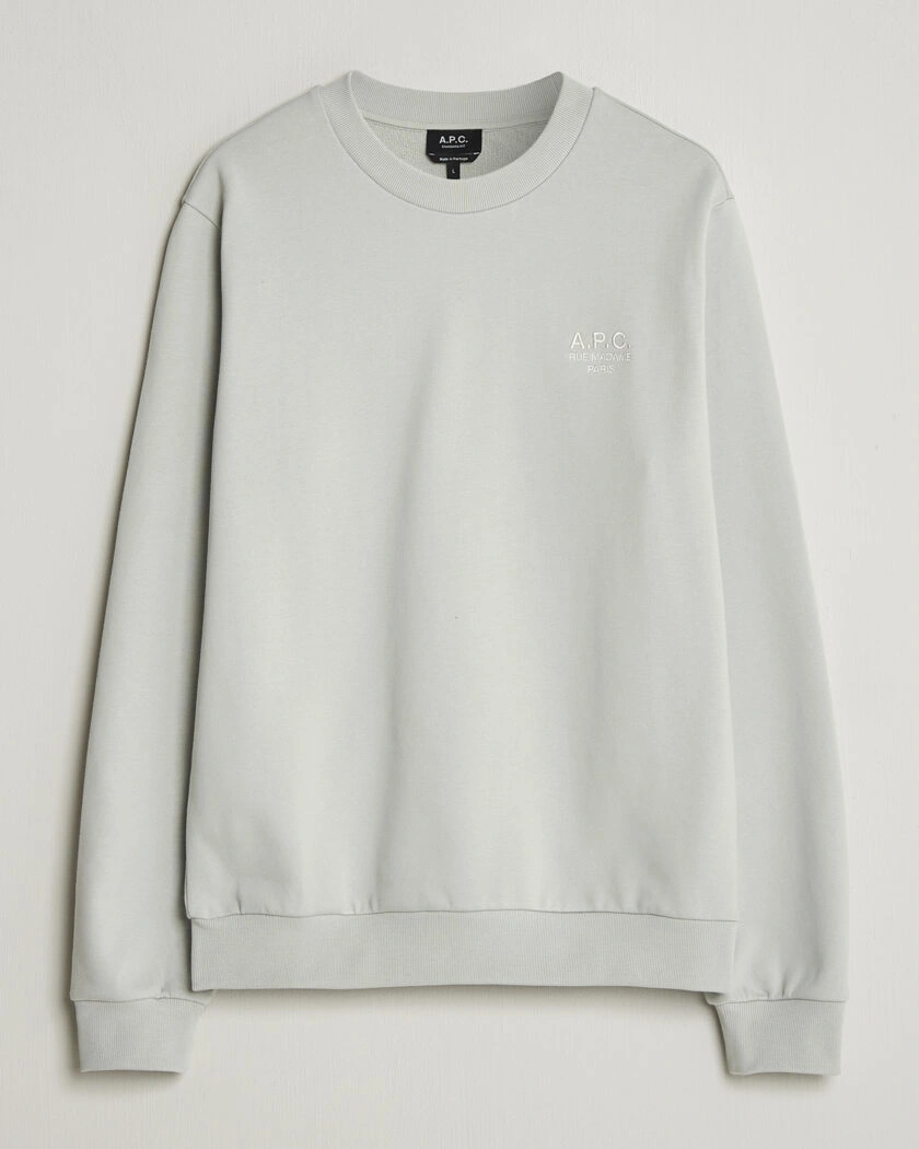 A.P.C. Rue Madame Sweatshirt Light Green – Grön