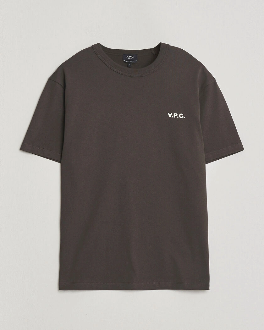 A.P.C. Boxy Fit Petit VPC T-Shirt Ecru Brown – Brun