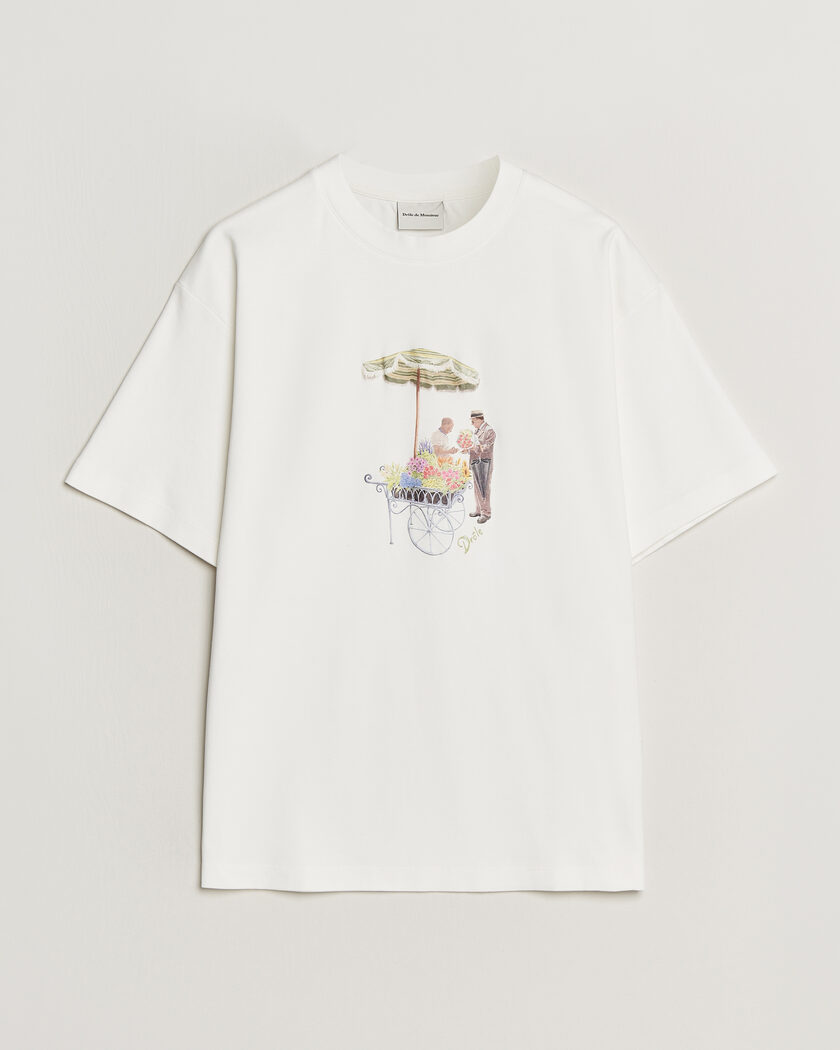 Drôle de Monsieur Fleuriste T-Shirt Off White – Vit