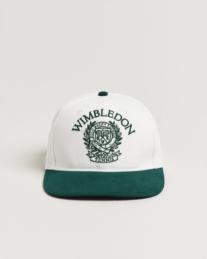 Polo Ralph Lauren Wimbledon Cap White/Moss Agate – Vit