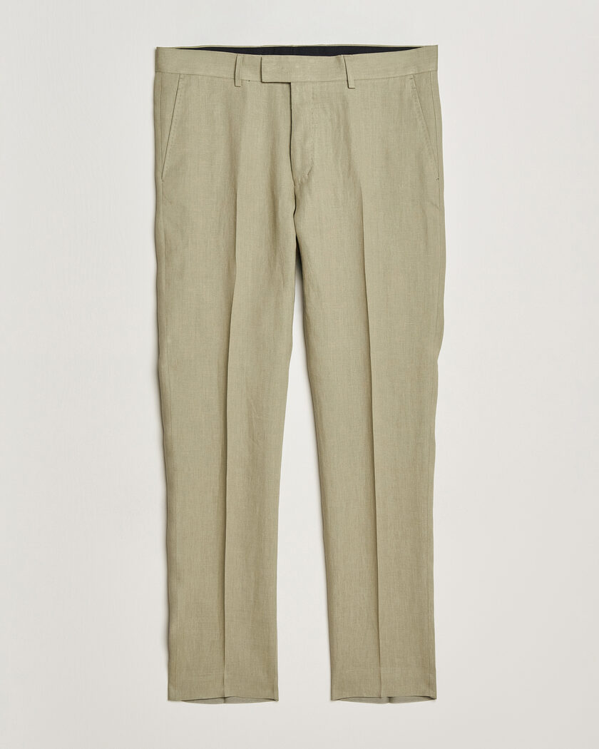 Tiger of Sweden Tenuta Linen Suit Trousers Mole – Grön