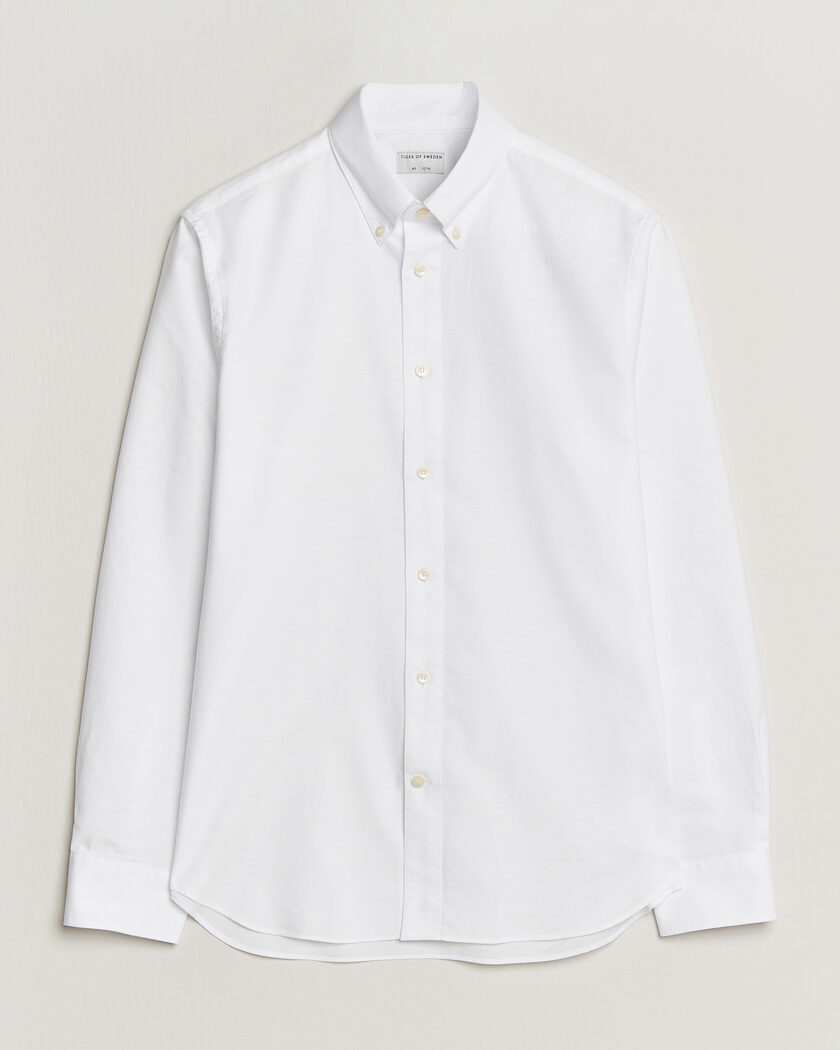 Tiger of Sweden Bjorn Oxford Shirt Pure White – Vit