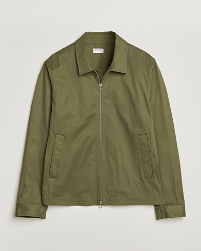 Tiger of Sweden Barnaby Cotton Overshirt Kalamata Green – Grön