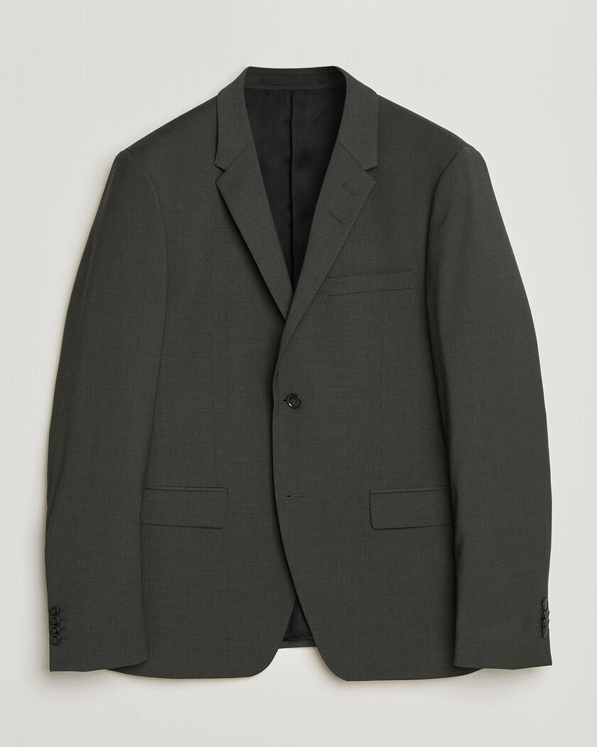 Tiger of Sweden Jamie Wool Travel Suit Blazer Olive Extreme – Grön