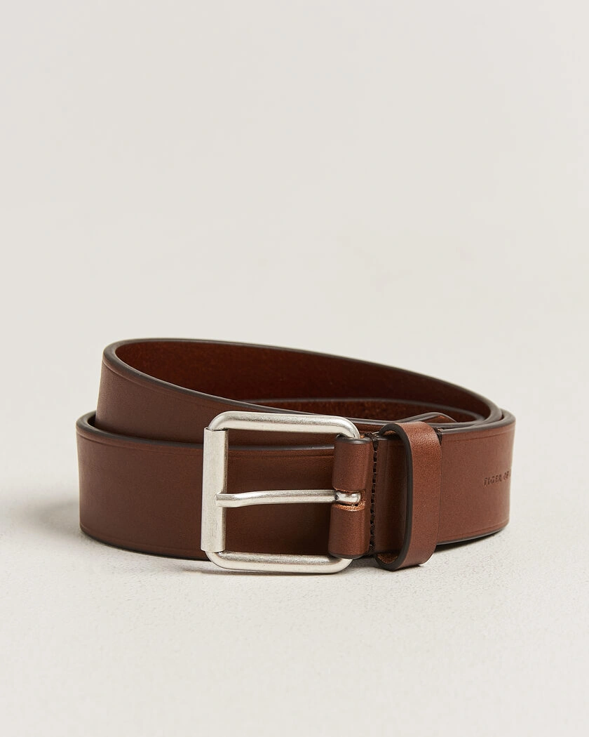 Tiger of Sweden Labori Leather Belt Dark Brown – Brun