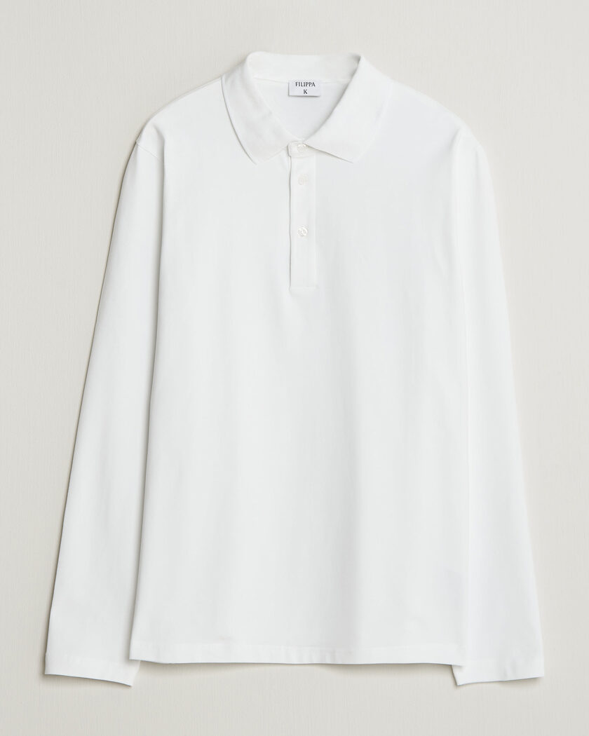 Filippa K Luke Stretch Polo Shirt White – Vit