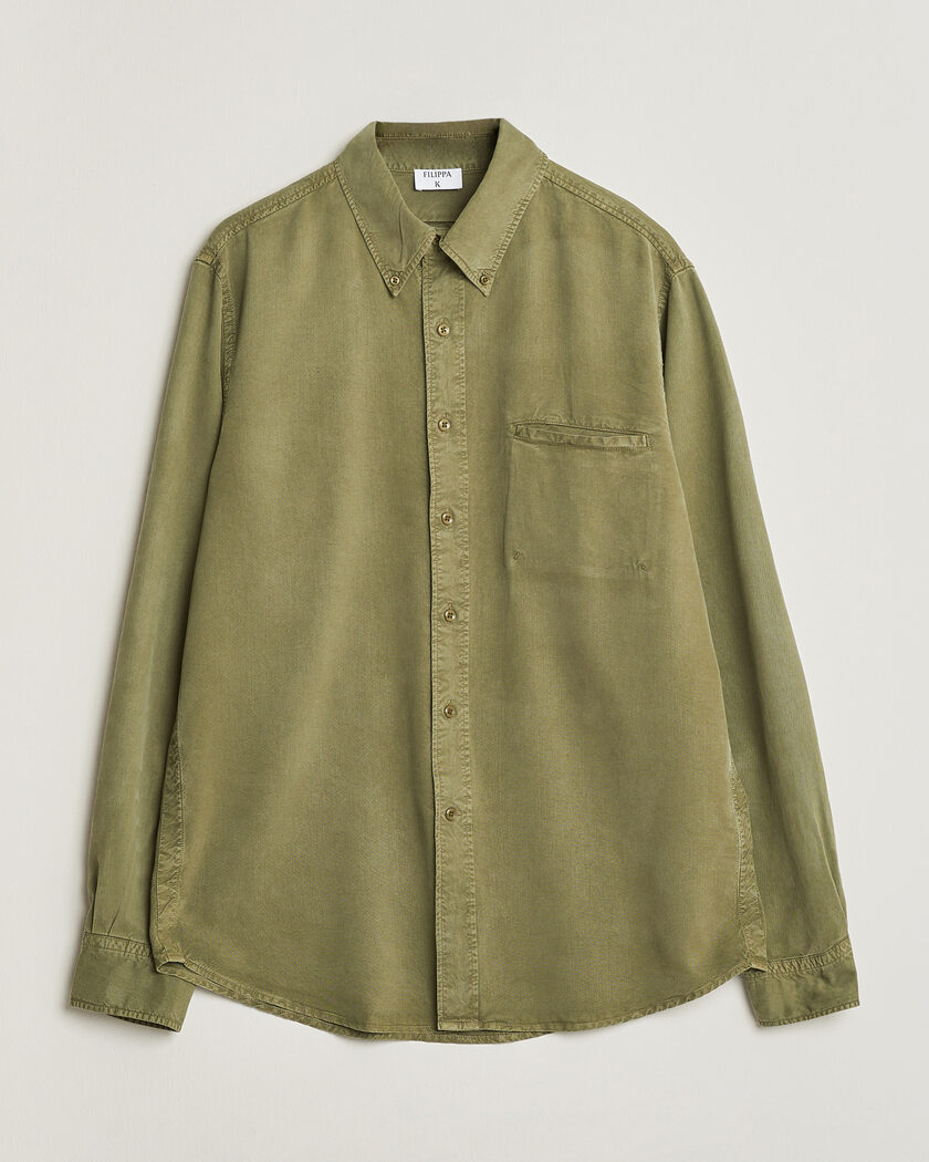 Filippa K Zack Lyocell Shirt Laurel Green – Grön