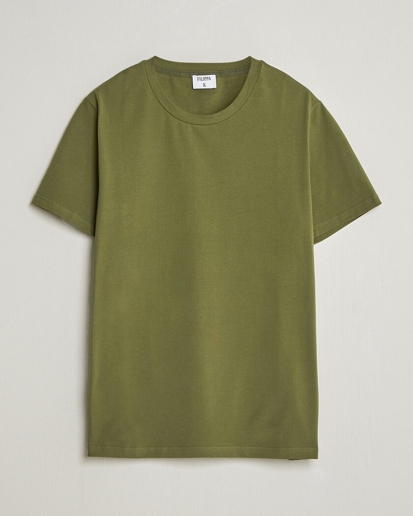 Filippa K Soft Lycra T-Shirt Laurel Green – Grön