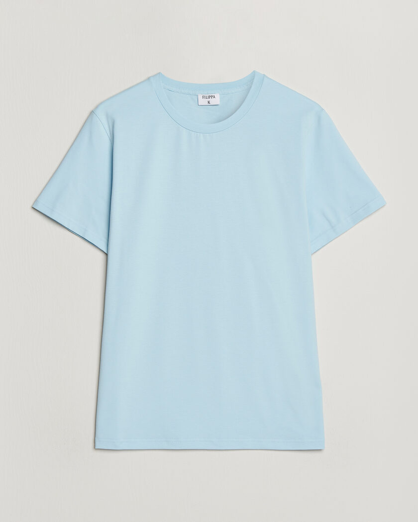 Filippa K Soft Lycra T-Shirt Frost Blue – Blå