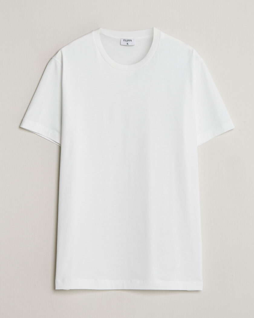 Filippa K Filip Crew Neck T-Shirt White – Vit