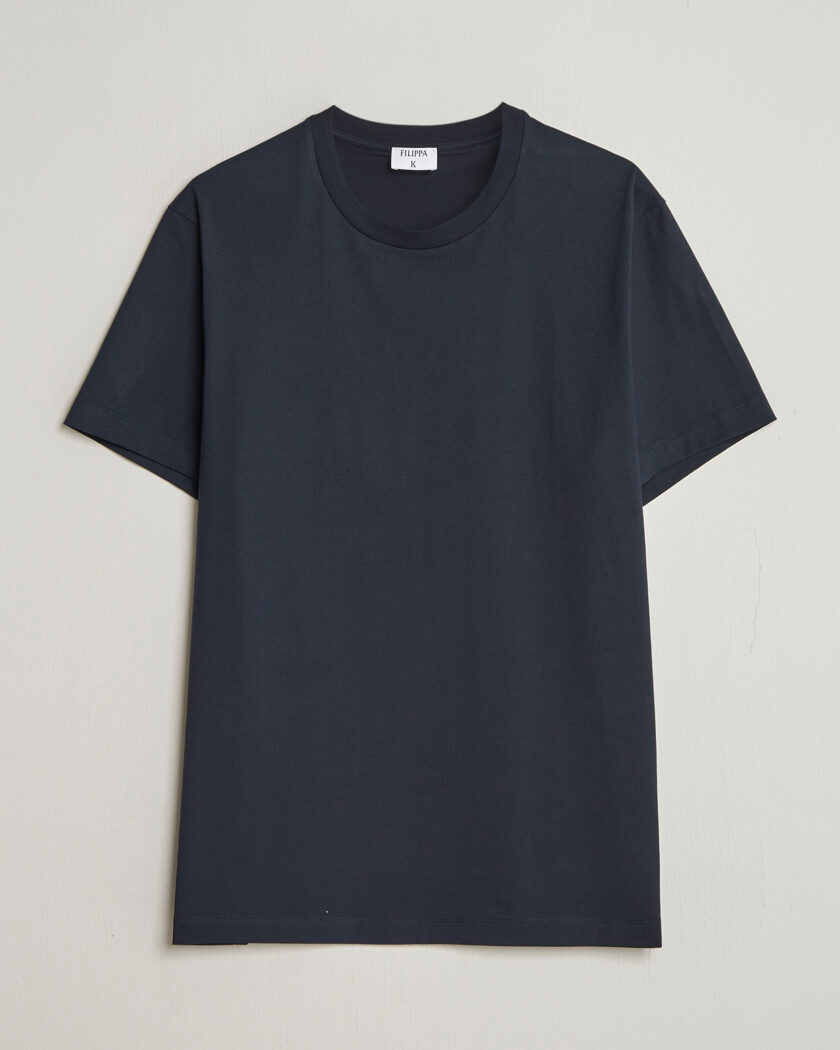 Filippa K Filip Crew Neck T-Shirt Navy – Blå