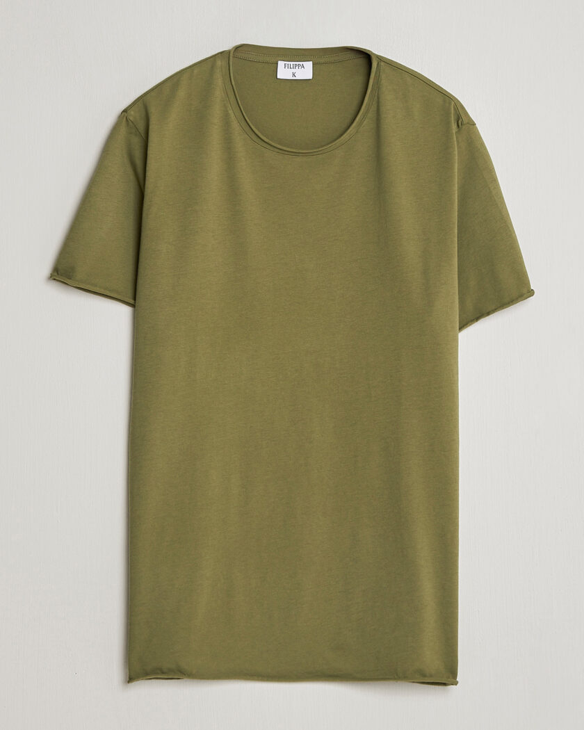 Filippa K Roll Neck Crew Neck T-Shirt Laurel Green – Grön