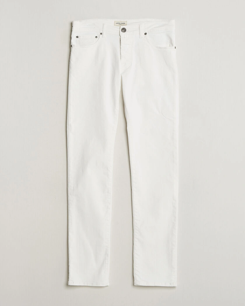 Jacob Cohën Bard Slim Fit Bull Stretch Jeans White – Vit