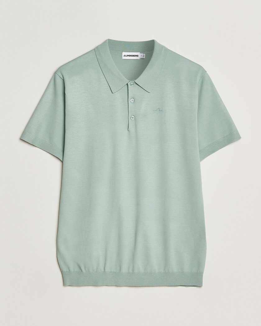 J.Lindeberg Ridge Knitted Polo Jadeite