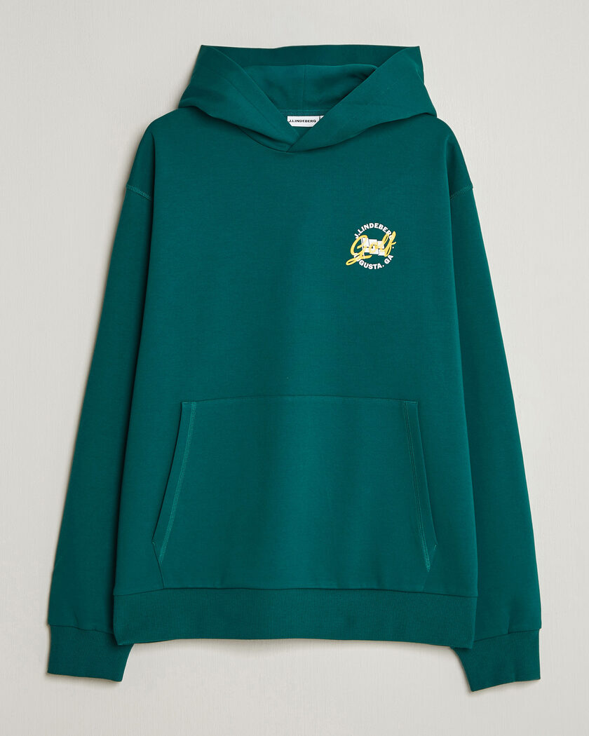 J.Lindeberg Club Masters Tour Hoodie Forest Biome – Grön