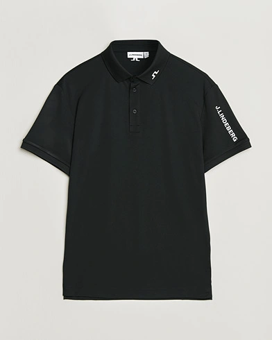 J.Lindeberg Tour Tech Polo Black – Svart