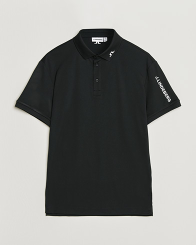 J.Lindeberg Tour Tech Polo Black – Svart