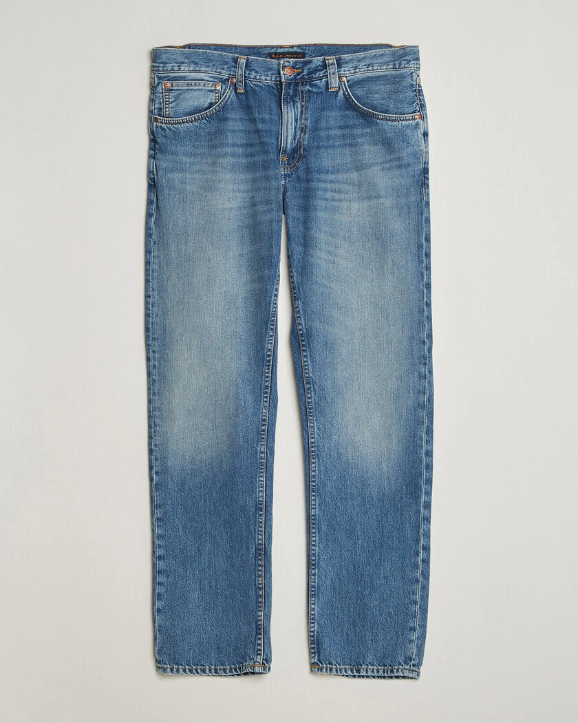 Nudie Jeans Gritty Jackson Jeans Cool Blue – Blå