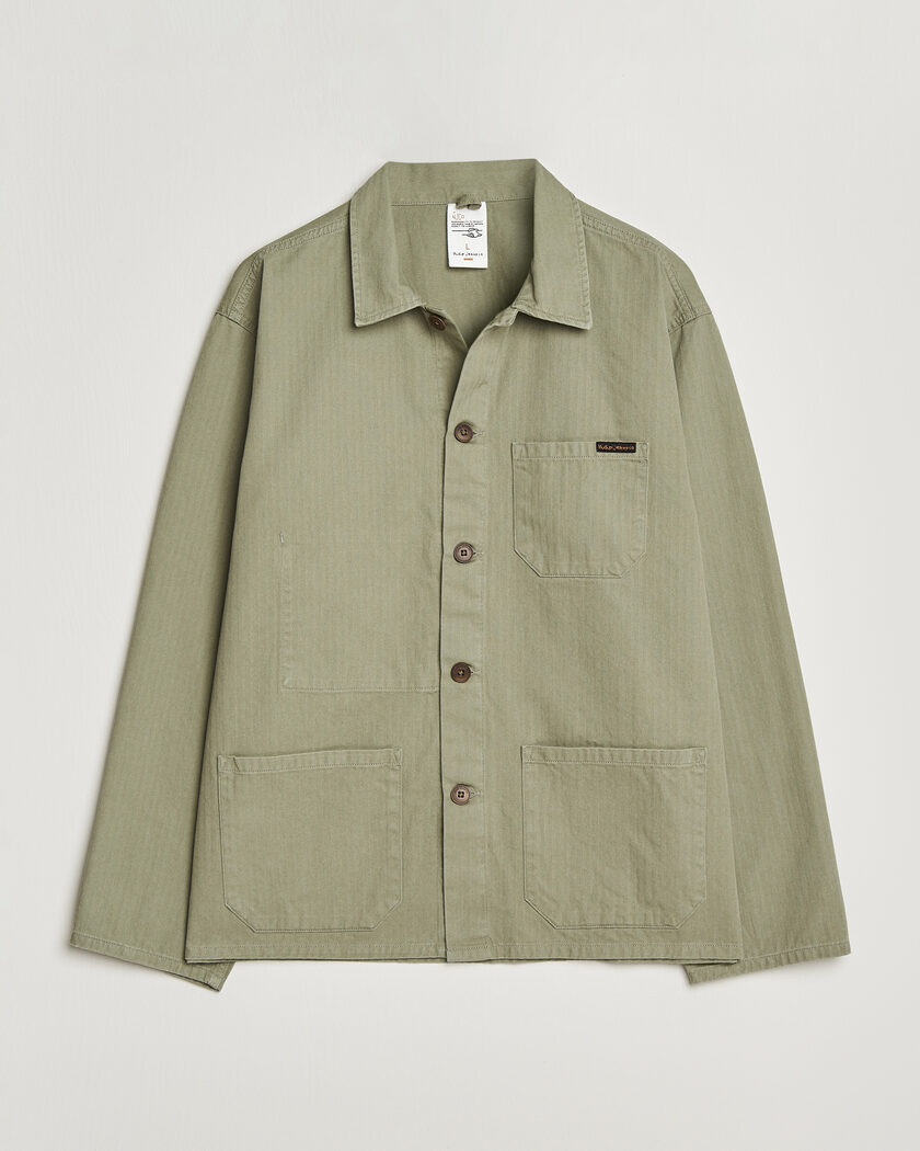 Nudie Jeans Buddy Chore Jacket Pale Green – Grön