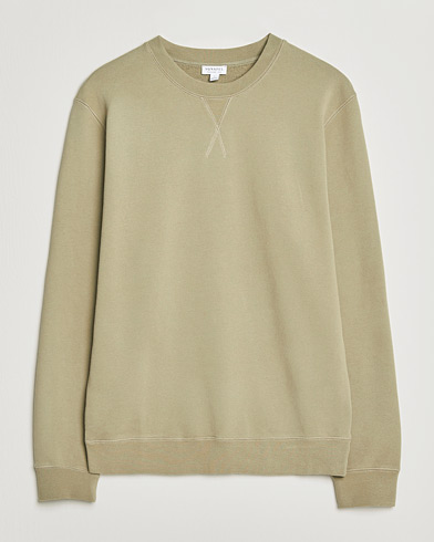 Sunspel Loopback Sweatshirt Pistachio – Grön