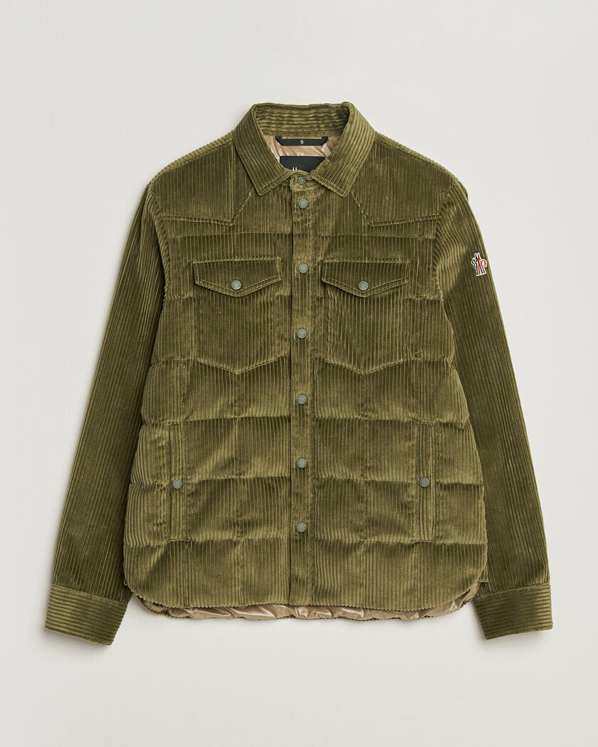 Moncler Grenoble Gelt Corduroy Shirt Jacket Military Green – Grön