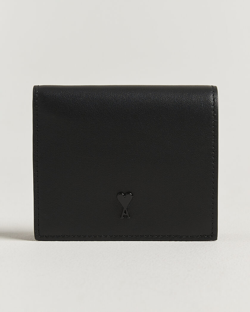 AMI Tonal Heart Logo Wallet Black – Svart