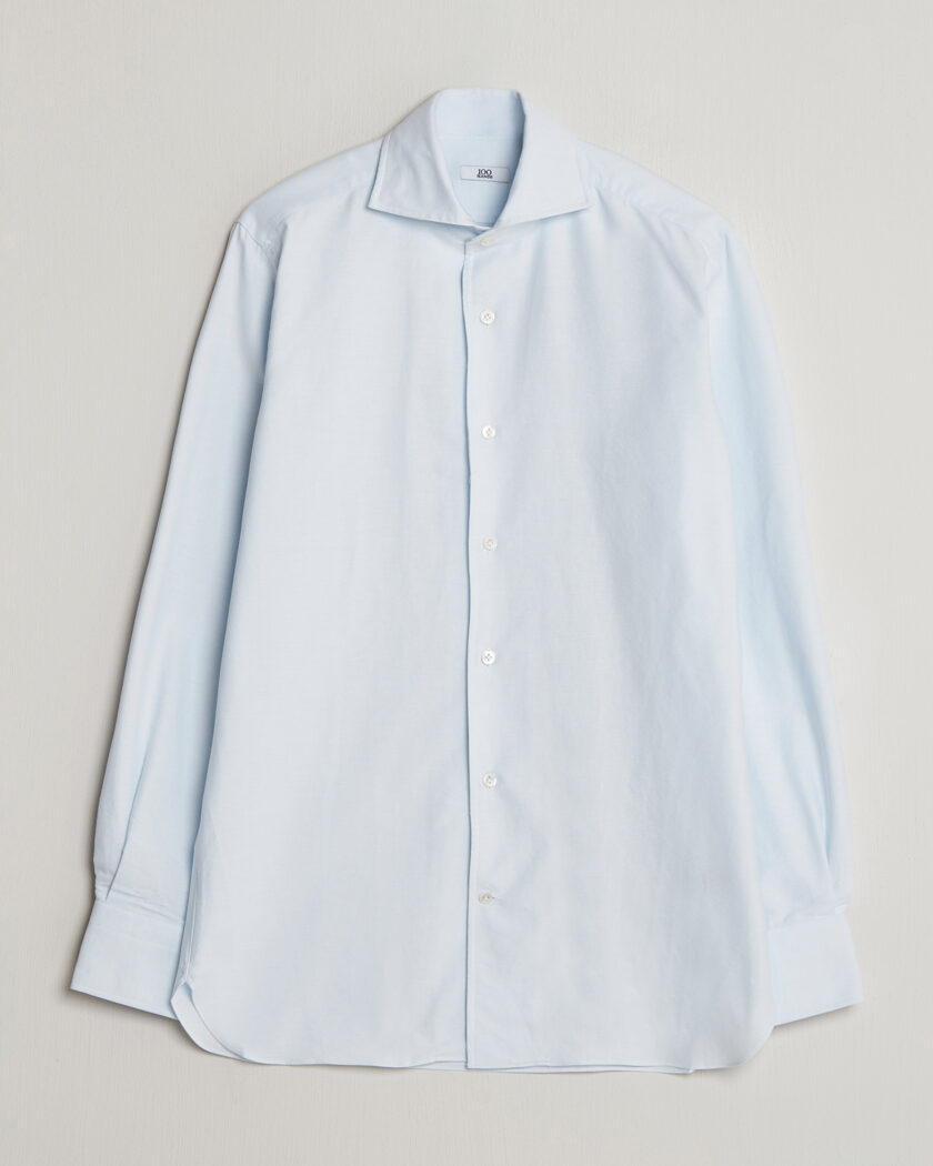 100Hands Washed Oxford Shirt Light Blue – Blå