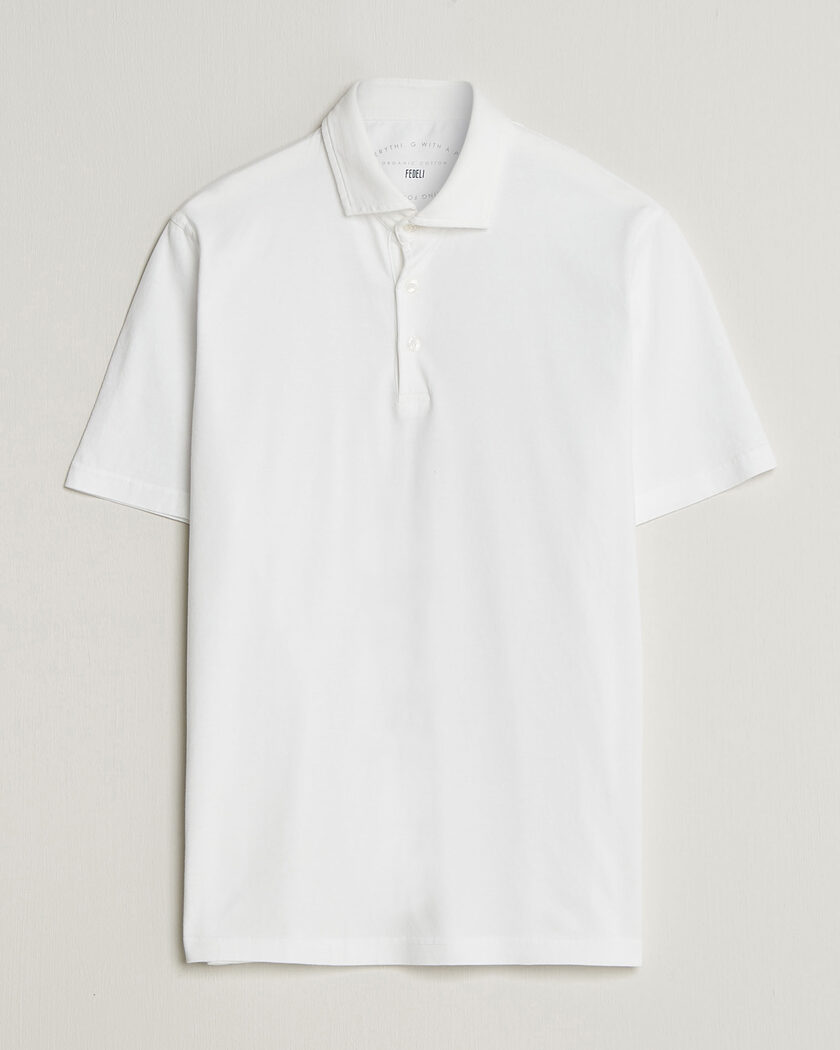 Fedeli Zero Organic Cotton Polo White – Vit