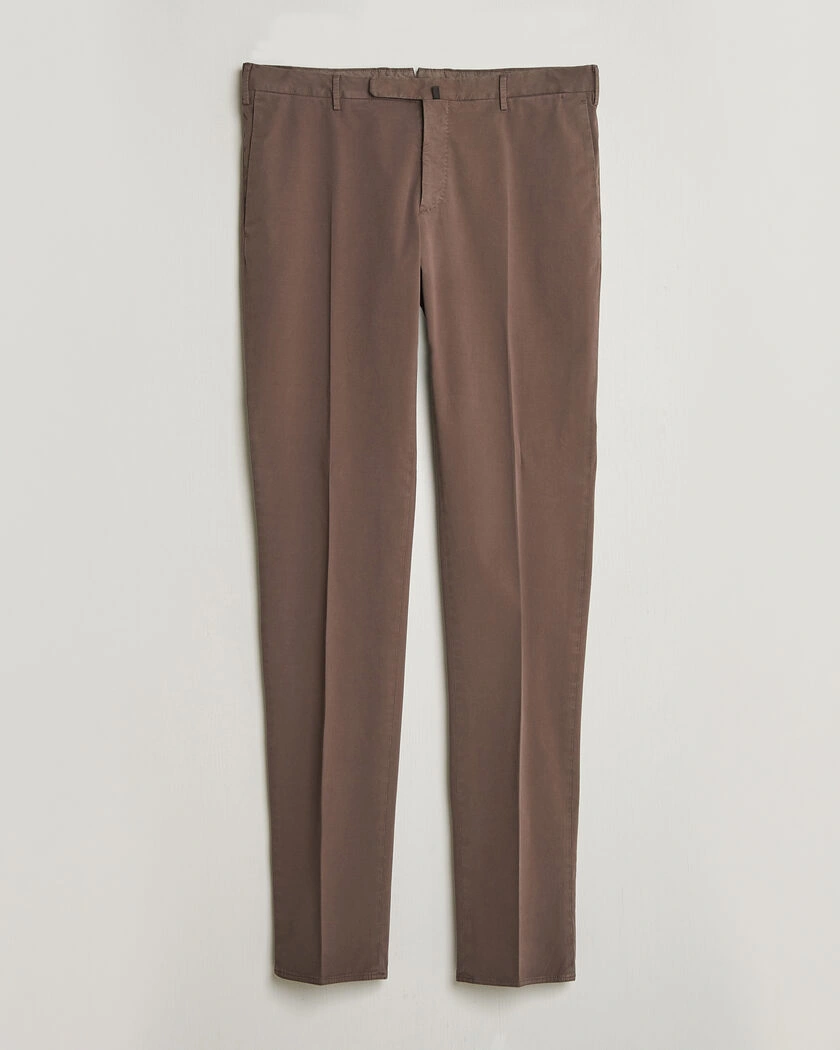 Incotex Slim Fit Comfort Chinos Dark Brown – Brun