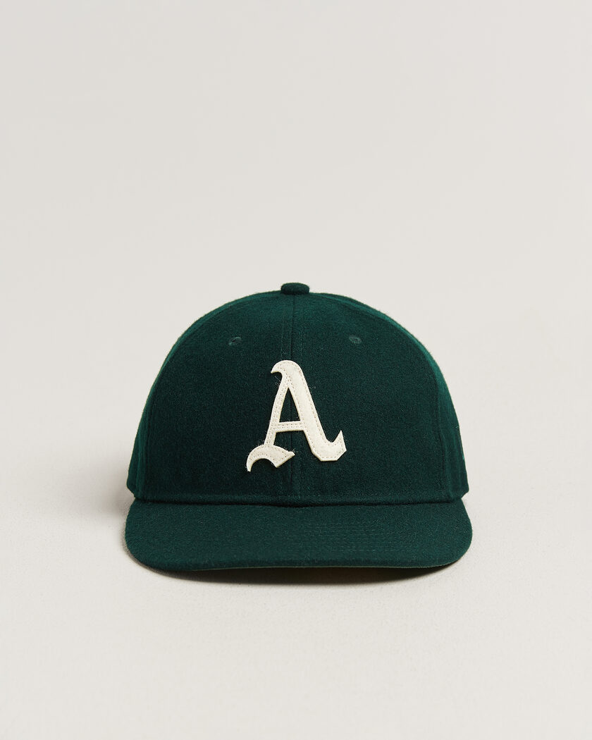 New Era Retro Crown 9Fifty Melton Wool Cap Oakland Athletics – Grön