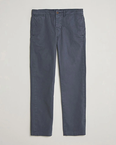 RRL Officers Flat Pants Navy – Blå