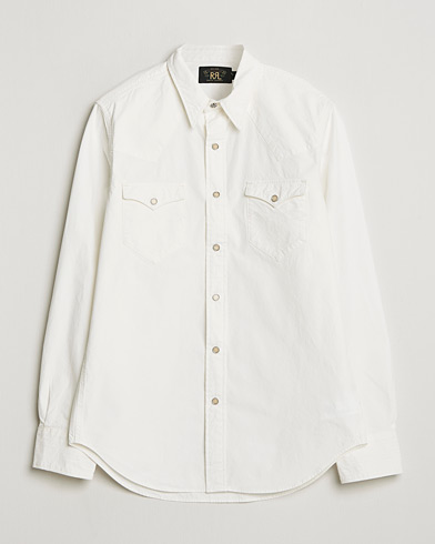 RRL Buffalo Western Shirt White – Vit