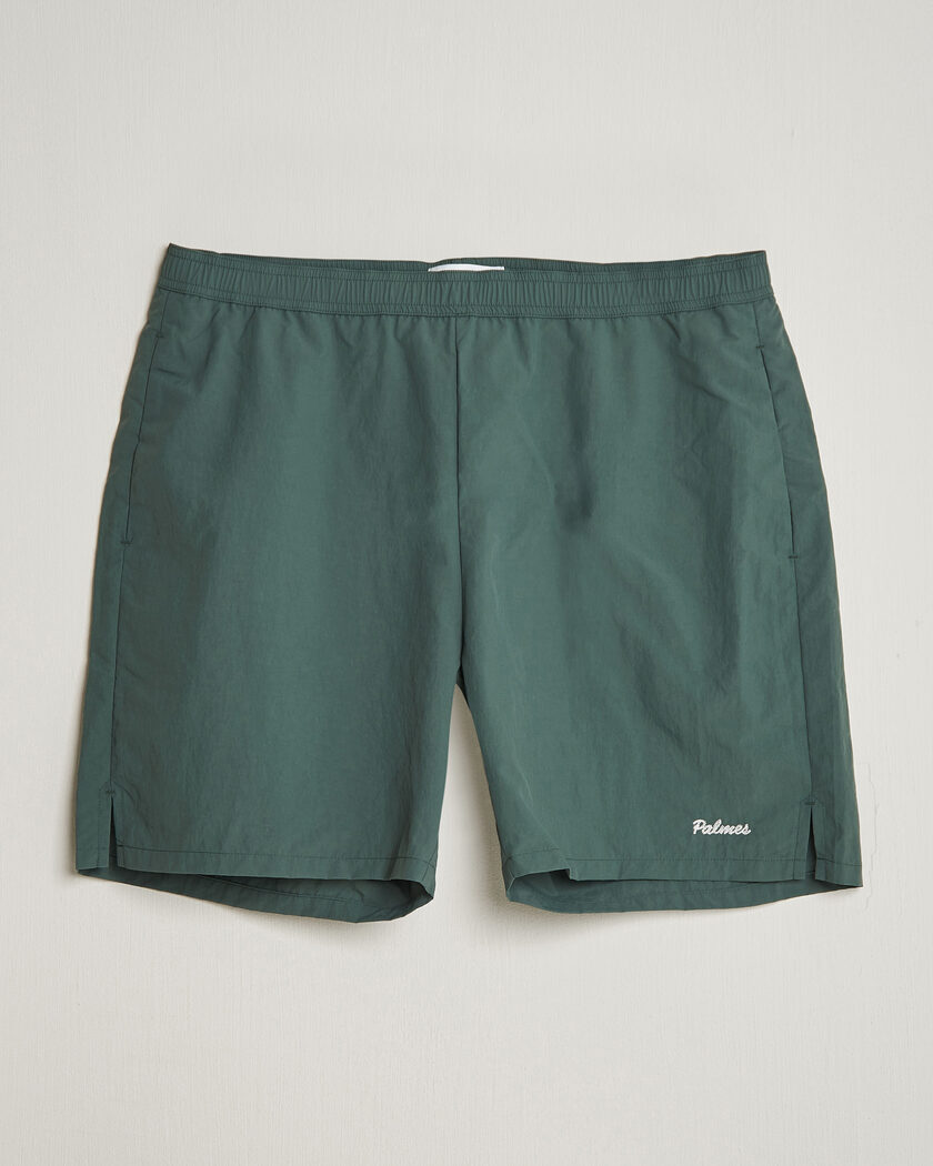 Palmes Stitch Tennis Shorts Dark Green – Grön