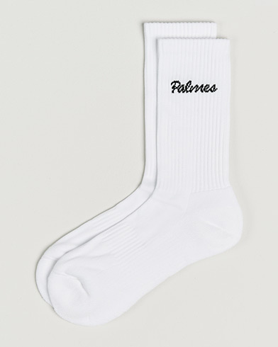 Palmes 2-Pack Stitch Socks White – Vit