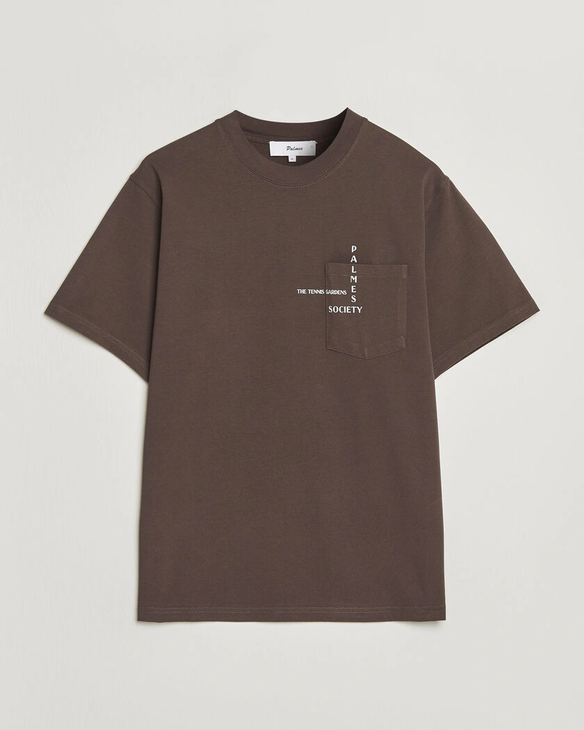 Palmes Ramus Pocket T-Shirt Brown – Brun