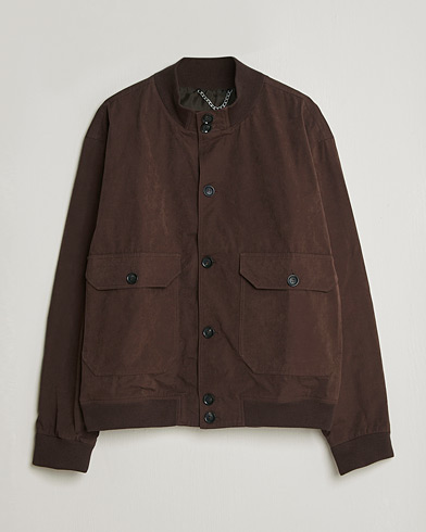 Palmes Waxed Cotton Jacket Brown – Brun