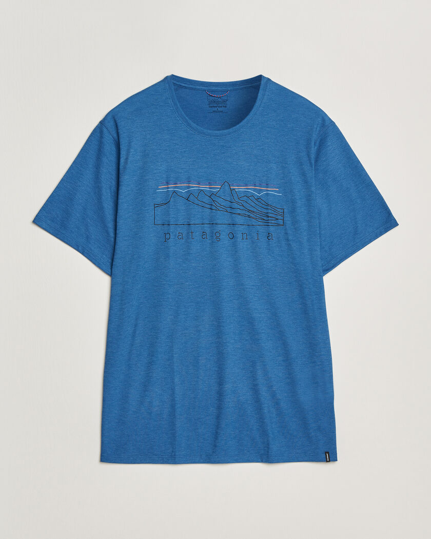 Patagonia Cap Cool Trail T-Shirt Aquatic Blue – Blå