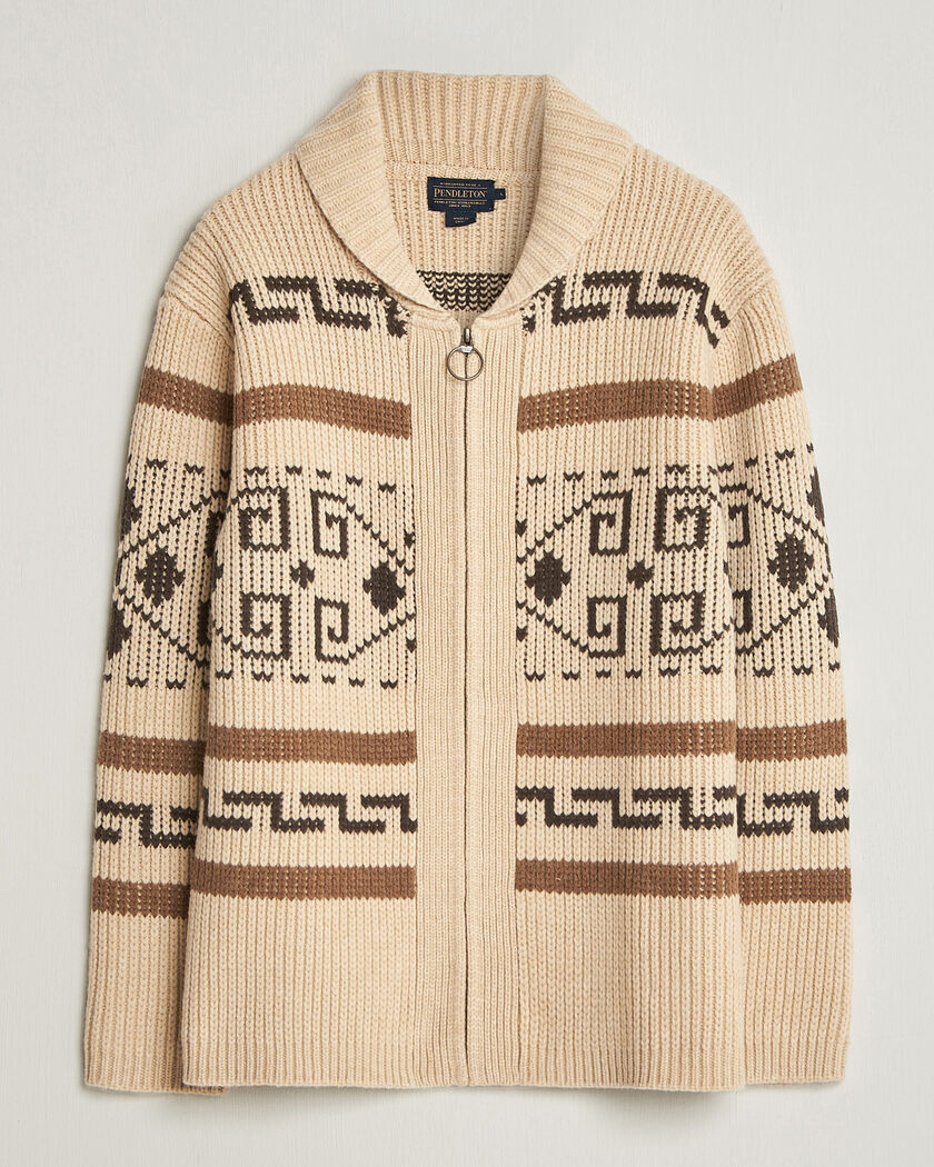 Pendleton Original Westerley Cardigan Tan/Brown – Brun