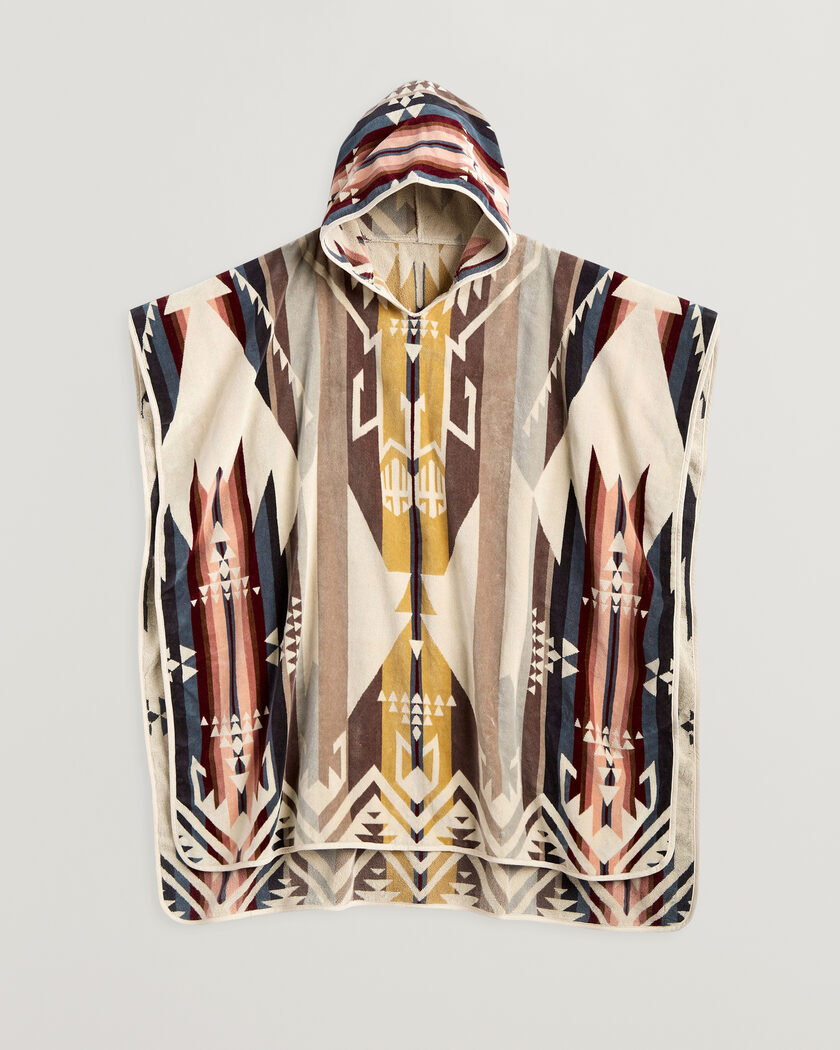 Pendleton Jacquard Hooded Towel White Sands Tan – Flerfärgad