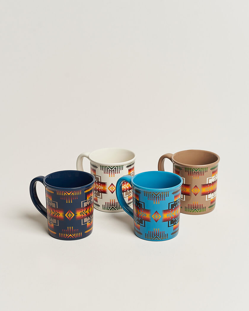 Pendleton 4-Pack Ceramic Mug Set Chief Joseph – Flerfärgad