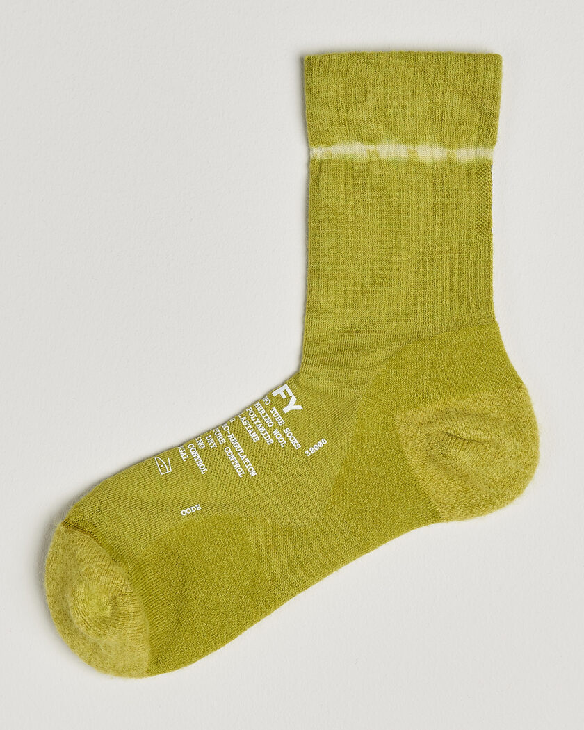 Satisfy Merino Tube Socks Tie Dye Covert Green – Grön